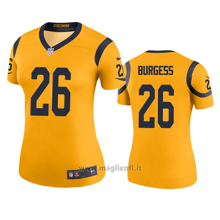 Maglia NFL Legend Donna Los Angeles Rams Terrell Burgess Or